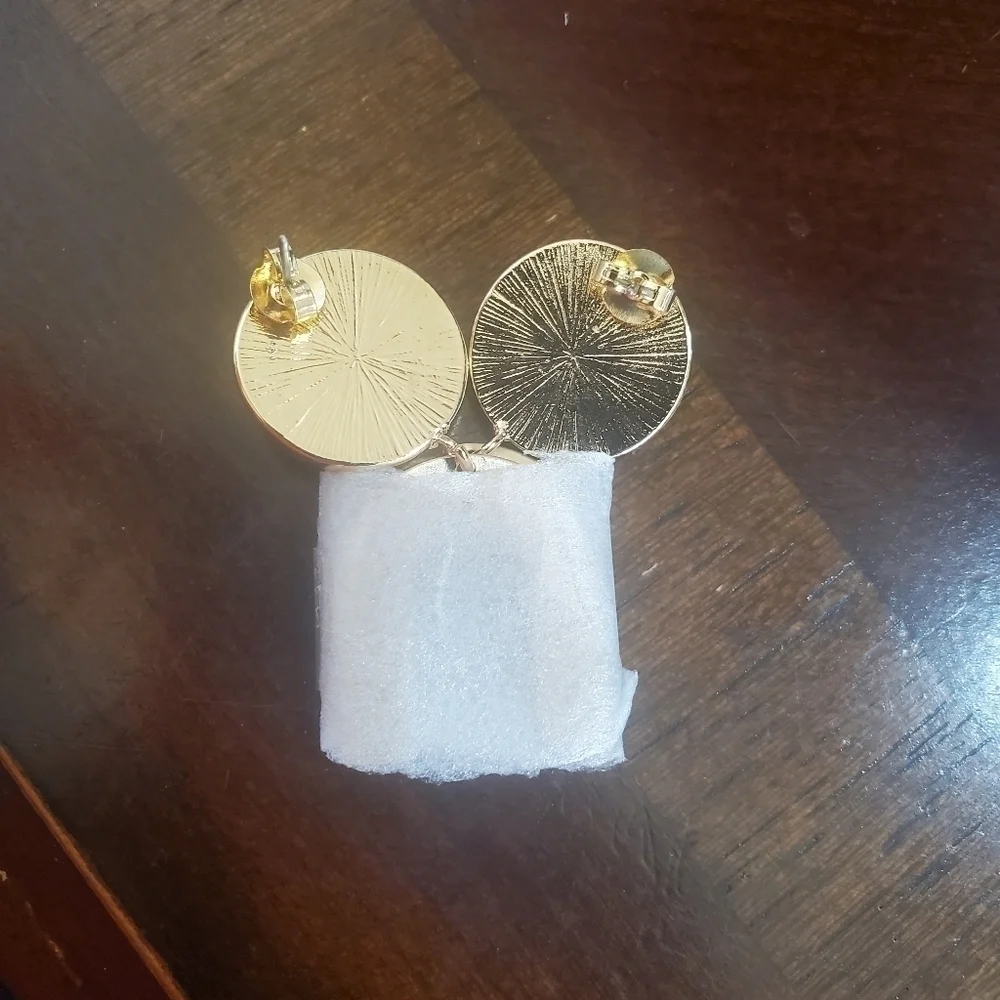14K Gold Vermeil over brass Drop Earrings